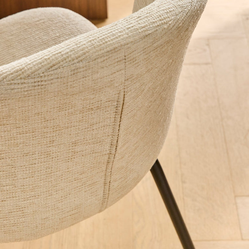 Lot De 2 - Chaise Salle À Manger Vesper - Beige