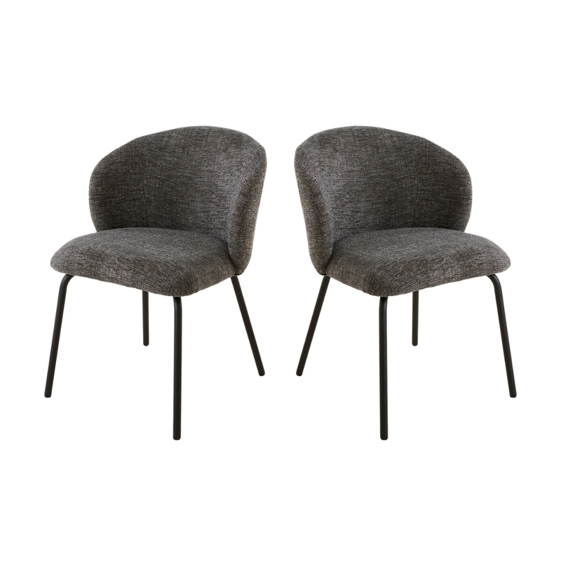 Lot De 2 - Chaise Vesper - Gris