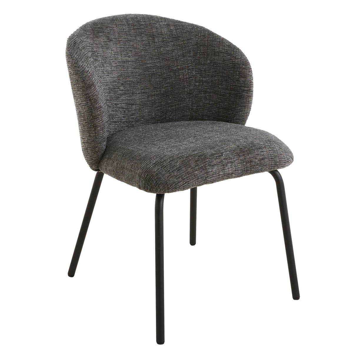 Vesper - Set of 2 Chairs - Heather Fabric & Metal