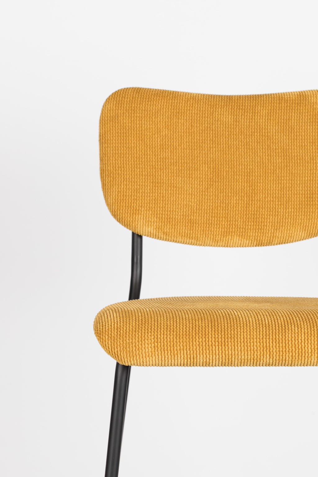 Benson 64.5 Cm - Bar & Counter Stool - Fabric - Ochre/Yellow