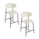 Lot De 2 - Tabouret De Bar Draco - Beige