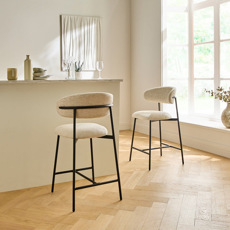 Lot De 2 - Tabouret De Bar Draco - Beige