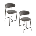 Set of 2 - Draco Bar Stools - Grey