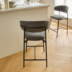 Set of 2 - Draco Bar Stools - Grey