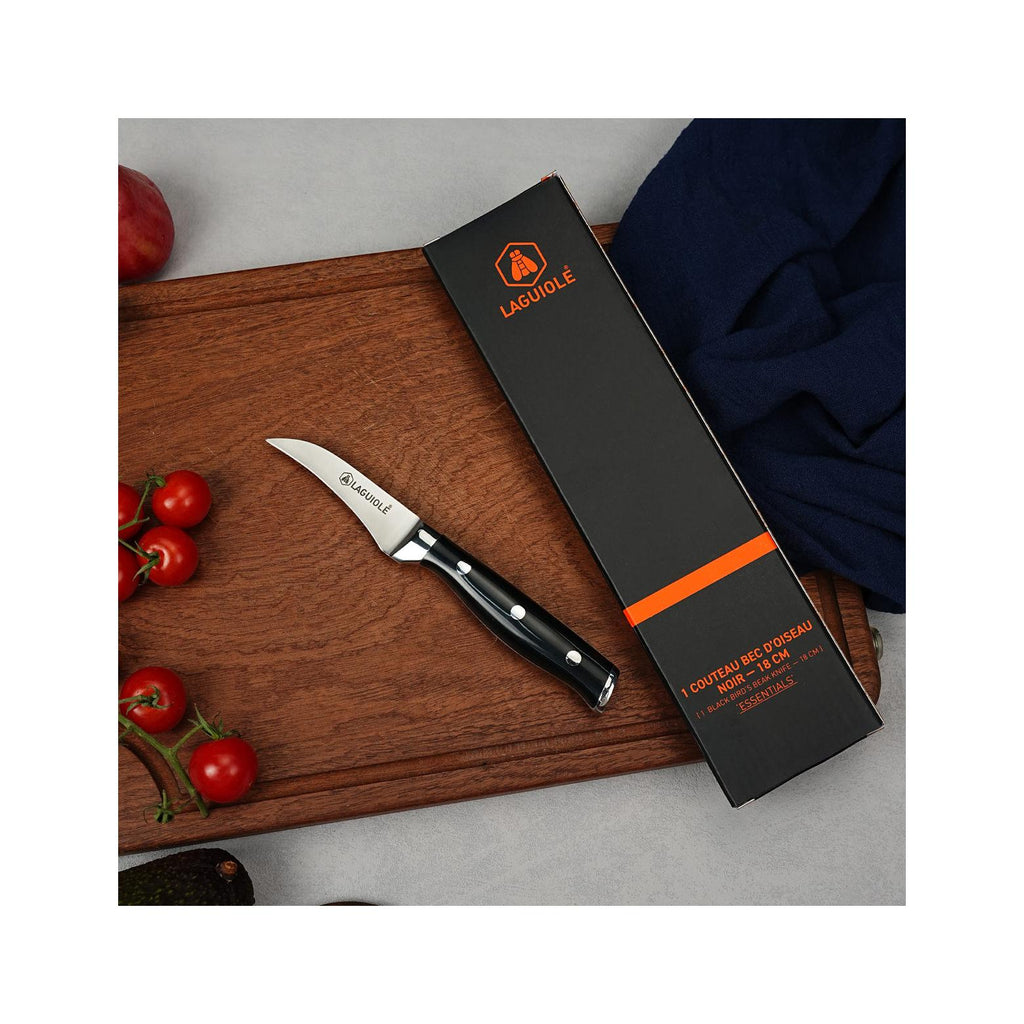 Essentials - Cuchillo Pico de Pájaro - Acero - Negro