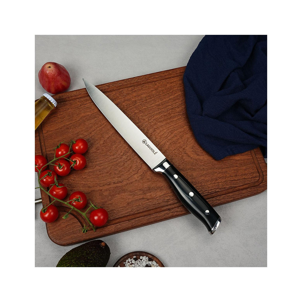 Essentials - Cuchillo rebanador - Acero - Negro