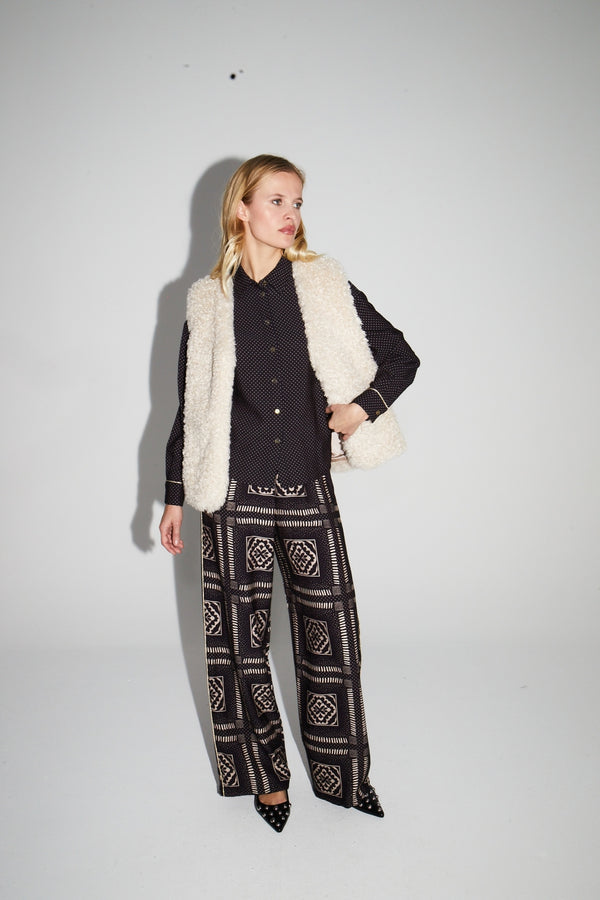 Flower And Dots Trousers