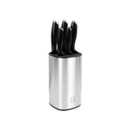 Lumin - Bloque + 5 Cuchillos - Acero - Negro