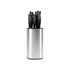 Lumin - Bloque + 5 Cuchillos - Acero - Negro