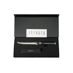Sen - Cuchillo para deshuesar con funda - Acero y madera Pakka - Negro