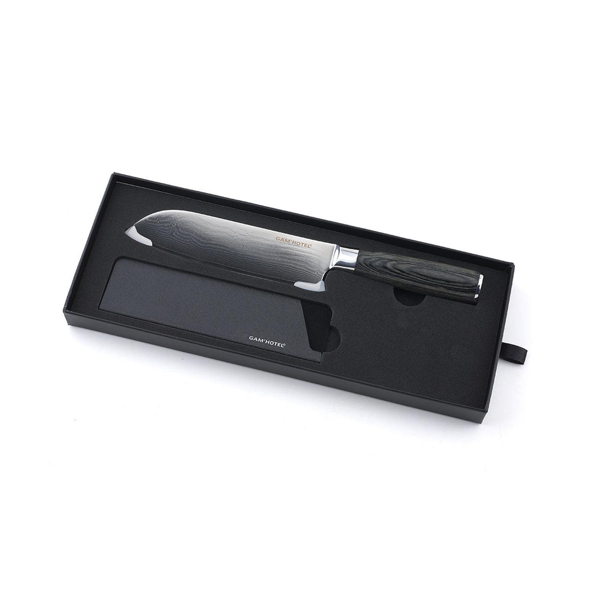 Damarus - Gam'Hotel - Santoku Knife - Black