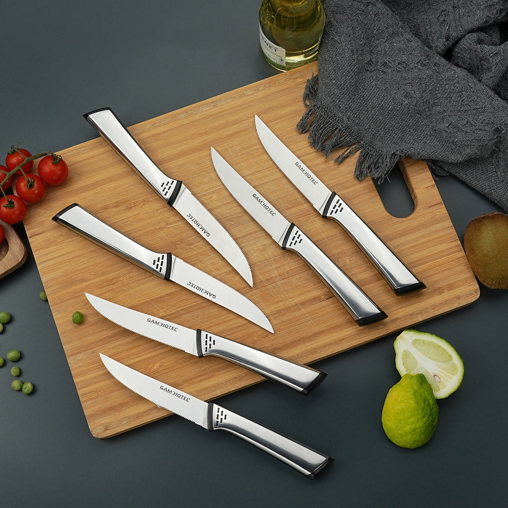 Cut - Gam'Hotel - Set of 6 Knives - Black