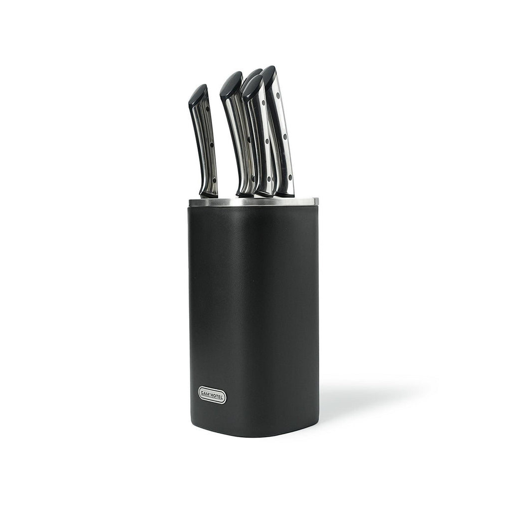 Afilado - Gam'Hotel - Bloque con 5 cuchillos - Negro