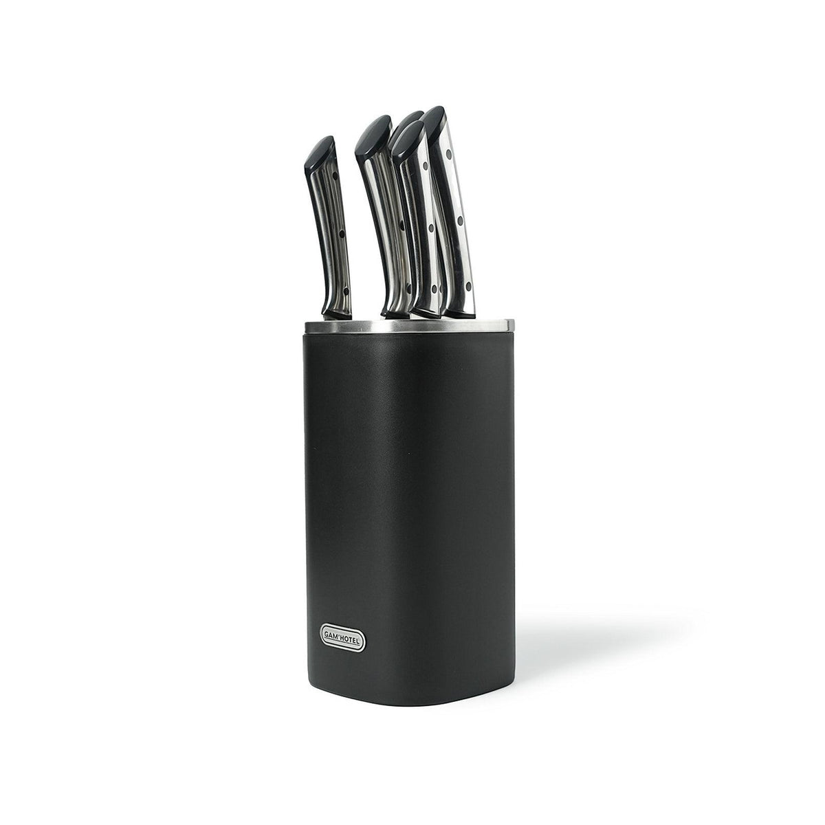 Afilado - Gam'Hotel - Bloque con 5 cuchillos - Negro