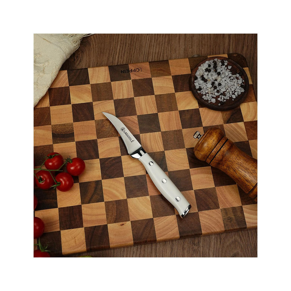 Elegance - Cuchillo Pico de Pájaro - Acero - Blanco