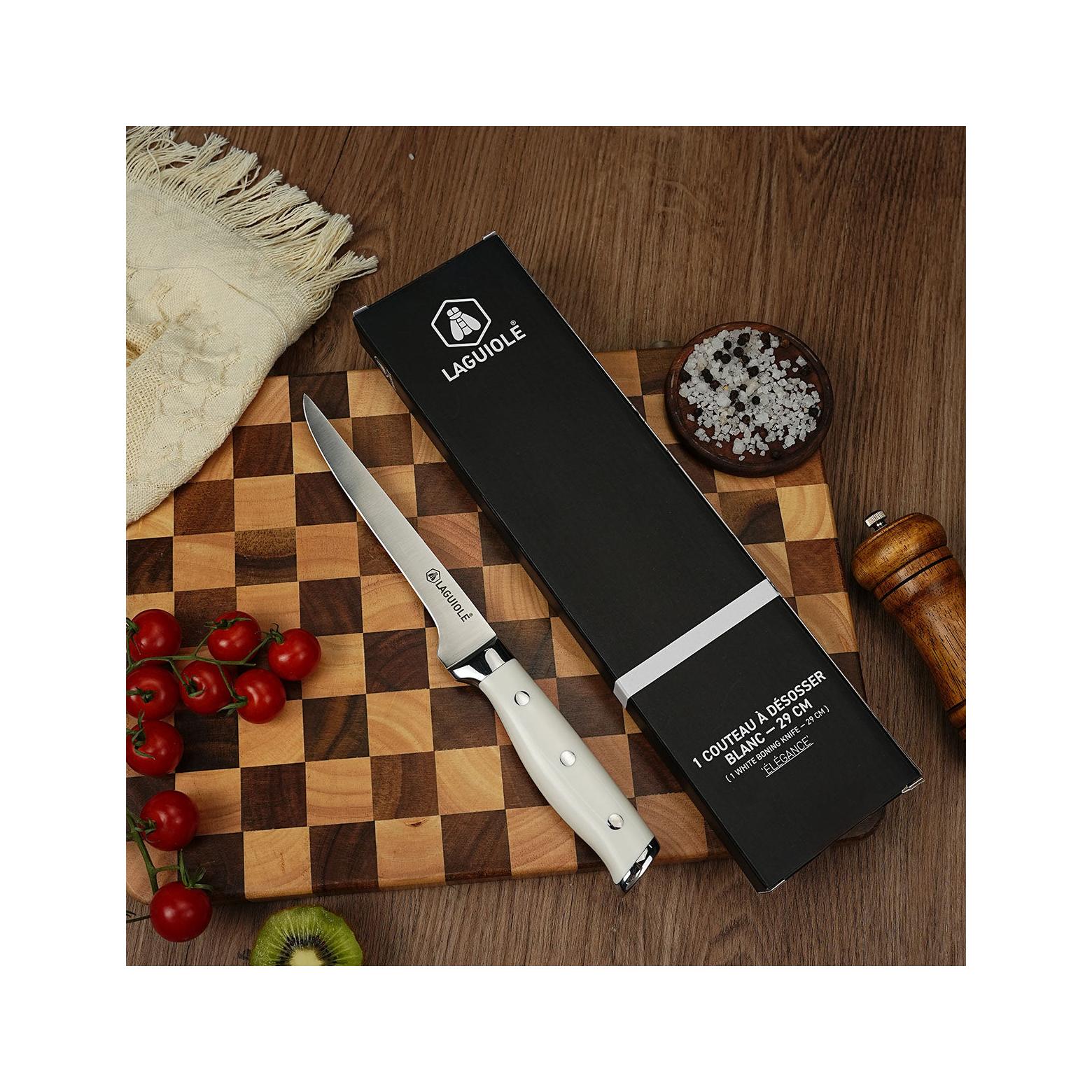 Elegance - Cuchillo para deshuesar - Acero - Blanco