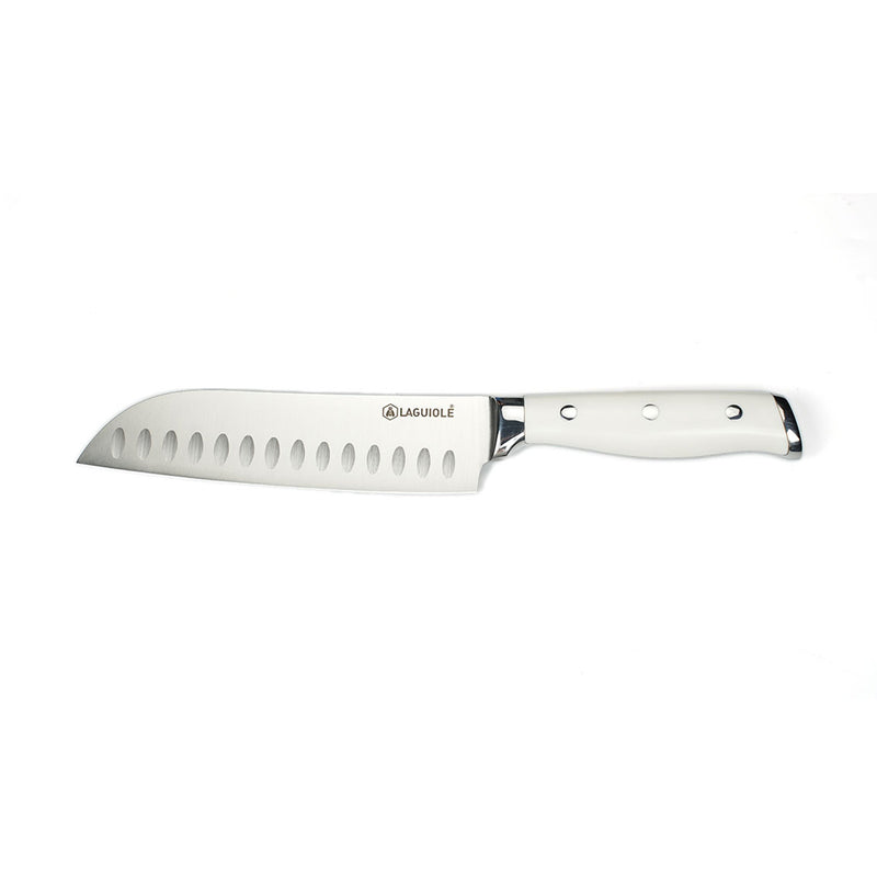 Couteau Santoku Blanc 32 Cm 'Élégance'