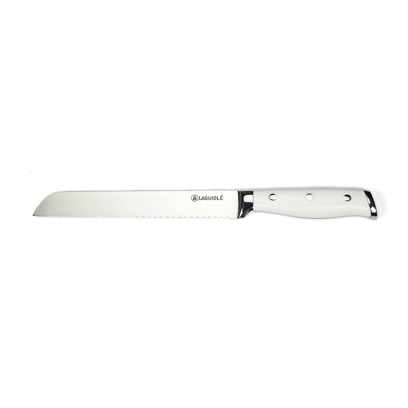 Couteau À Pain Blanc 33 Cm 'Élégance'