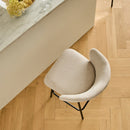 Lot De 2 - Tabouret De Bar Sorrel - Beige
