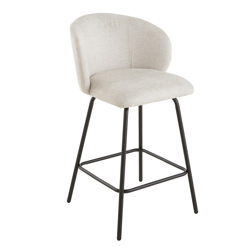 Lot De 2 - Tabouret De Bar Sorrel - Beige