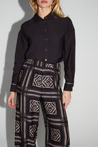 Le Sweatshirt Eddie Broderie Leo Black