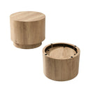 Lot De 2 Tables Basses Rondes Empilables - Maia