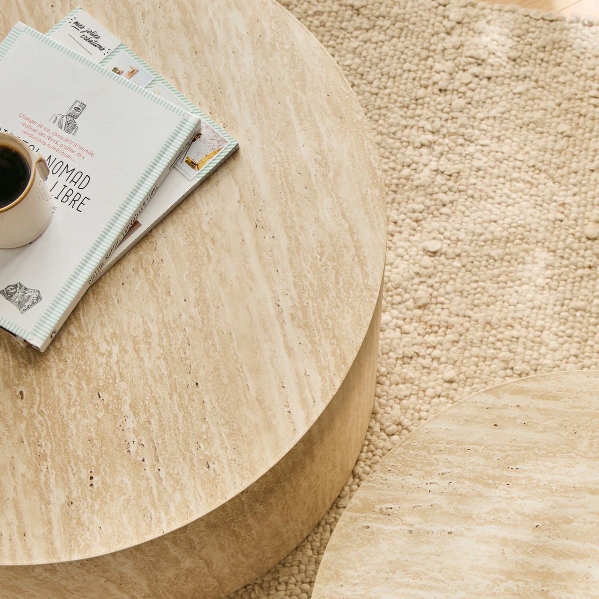 Maia - Set of 2 Round Coffee Tables