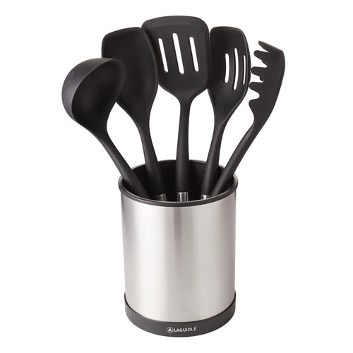 Juego de utensilios de cocina Harmonie de 6 piezas - Plata / Negro
