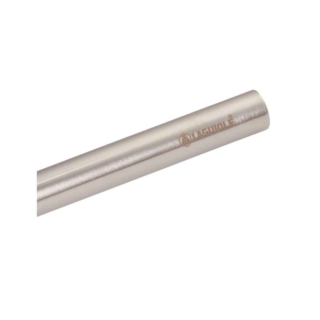 Harmonie - Juego de 6 utensilios de cocina - Acero inoxidable y silicona - Plata / Negro