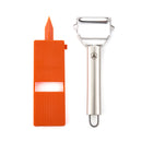 Un Épluche Légumes Original + Mini Râpe 2 Pièces - Orange / Argente