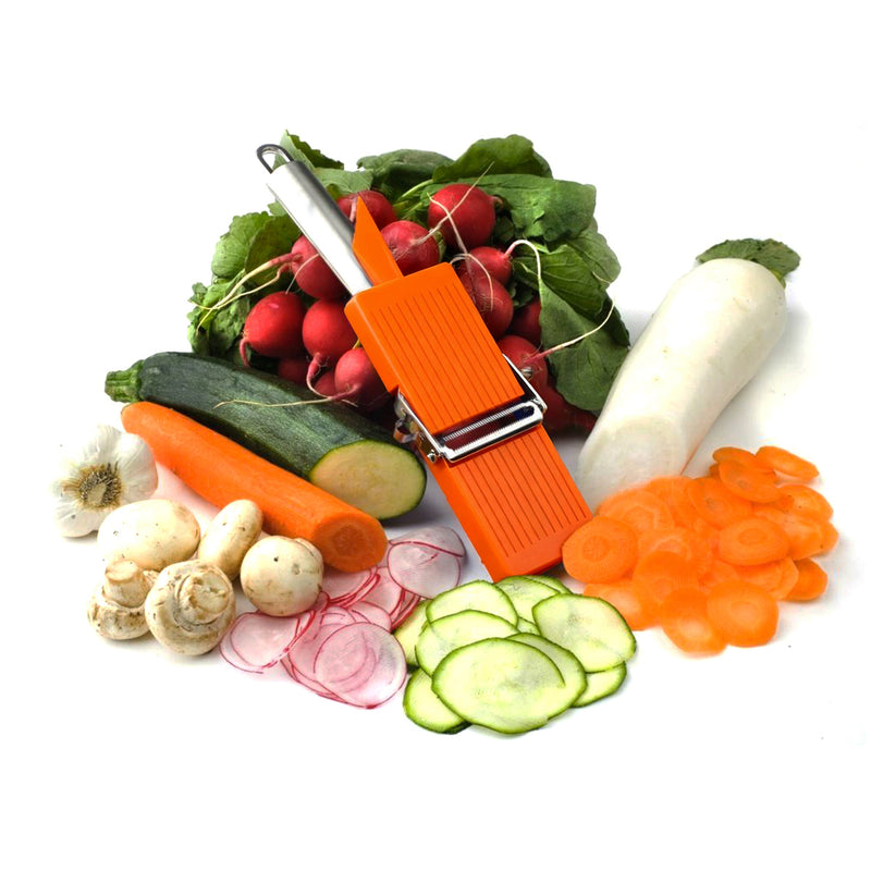 Un Épluche Légumes Original + Mini Râpe 2 Pièces - Orange / Argente