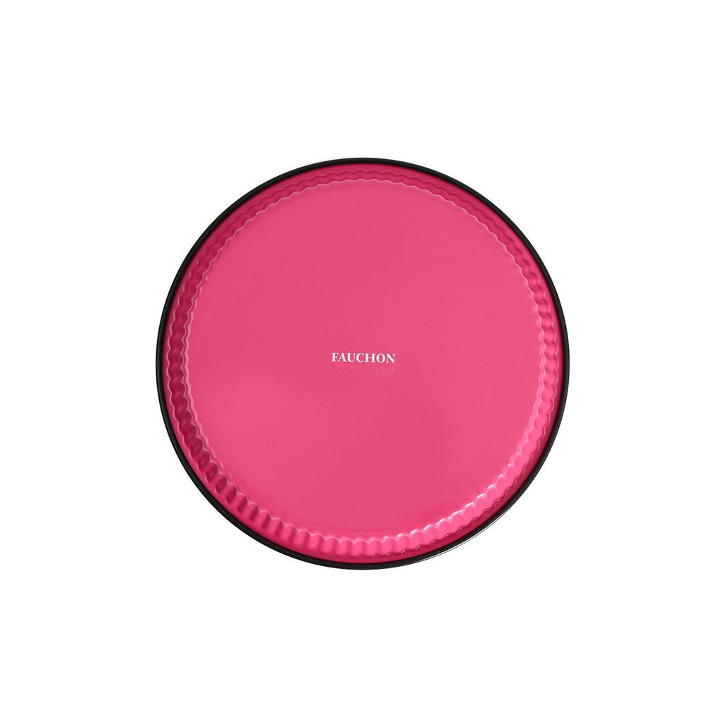 Fauchon - Molde para tarta - 28 cm - Negro/fucsia