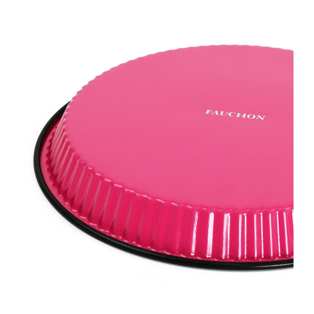Fauchon - Molde para tarta - 28 cm - Negro/fucsia