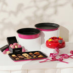Fauchon - Juego de repostería de 3 piezas - Negro / Fucsia