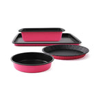 Fauchon - 4-Piece Pastry Set - Black / Fuchsia