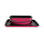 Fauchon - 4-Piece Pastry Set - Black / Fuchsia