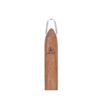 Sève - Set de 2 utensilios para barbacoa cuchillo + tenedor - Acero y madera de acacia - Plata / Madera