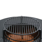Brasero Avec Meuble Intégré, Accessoires Et Housse De Protection - Métal - Gris