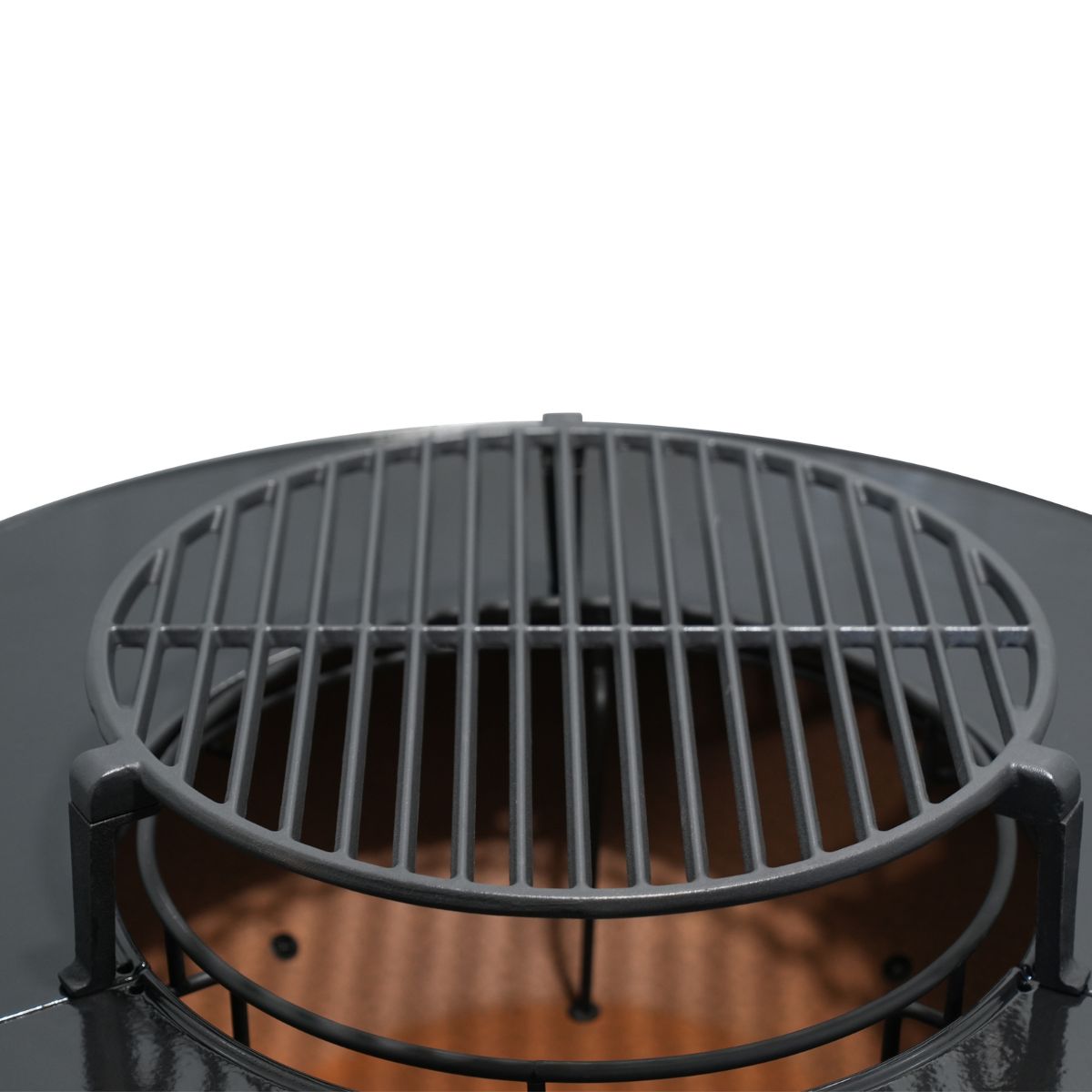 Brasero Avec Meuble Intégré, Accessoires Et Housse De Protection - Métal - Gris