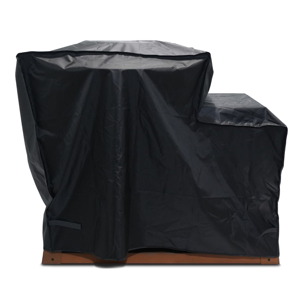 Brasero Avec Meuble Intégré, Accessoires Et Housse De Protection - Métal - Gris