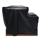 Brasero Avec Meuble Intégré, Accessoires Et Housse De Protection - Métal - Gris
