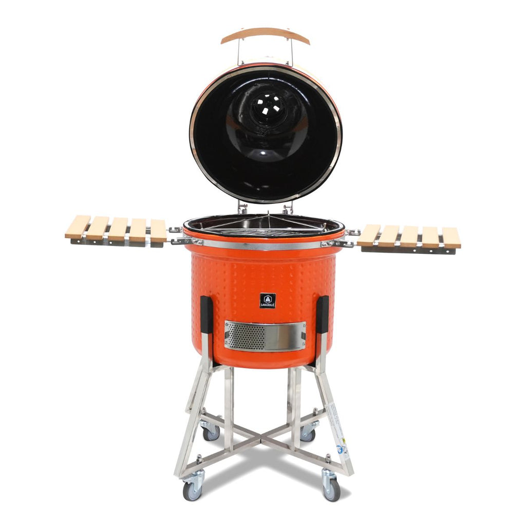 Barbecue Kamado Avec Housse De Protection - Acier - Orange