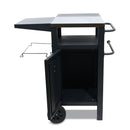 Chariot De Barbecue Avec Rangement Et Housse De Protection - Inox Et Plastique - Noir