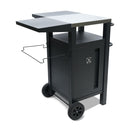 Chariot De Barbecue Avec Rangement Et Housse De Protection - Inox Et Plastique - Noir
