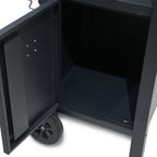 Chariot De Barbecue Avec Rangement Et Housse De Protection - Inox Et Plastique - Noir