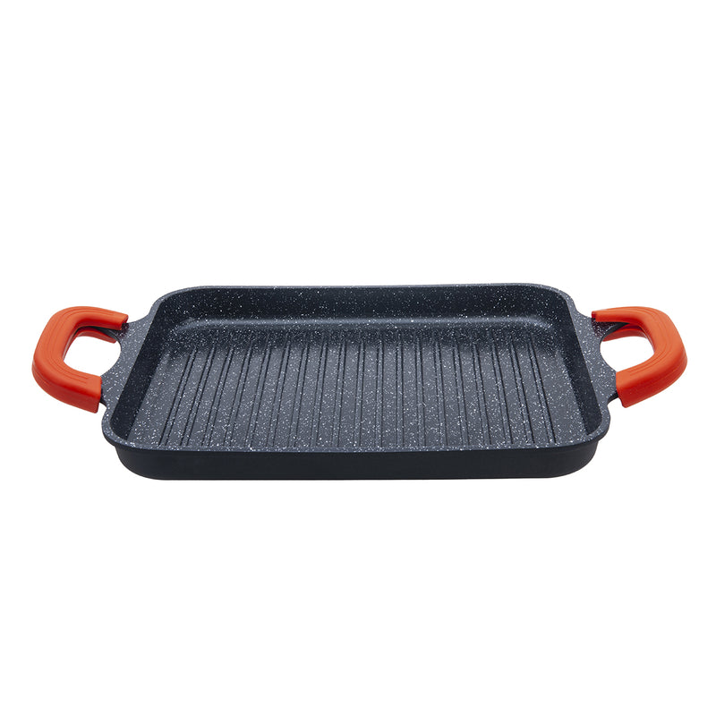 Plancha 45,5X28Cm Noir Anti-Adhésif Greblon Ck Céramique 'Alizée' Induction