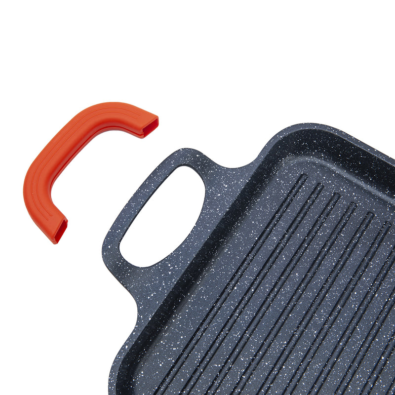 Plancha 45,5X28Cm Noir Anti-Adhésif Greblon Ck Céramique 'Alizée' Induction
