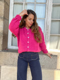 Cárdigan Charlie rosa fucsia