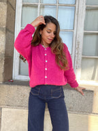 Cárdigan Charlie rosa fucsia