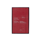 Textile Large Notebook 13x21 - Ruled Pages - Bordeaux Red